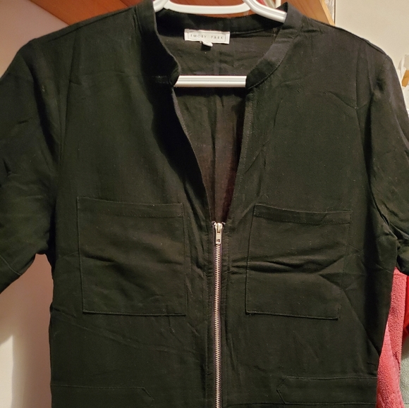 NWOT Emory Park short sleeve front zip jumpsuit - Picture 5 of 8